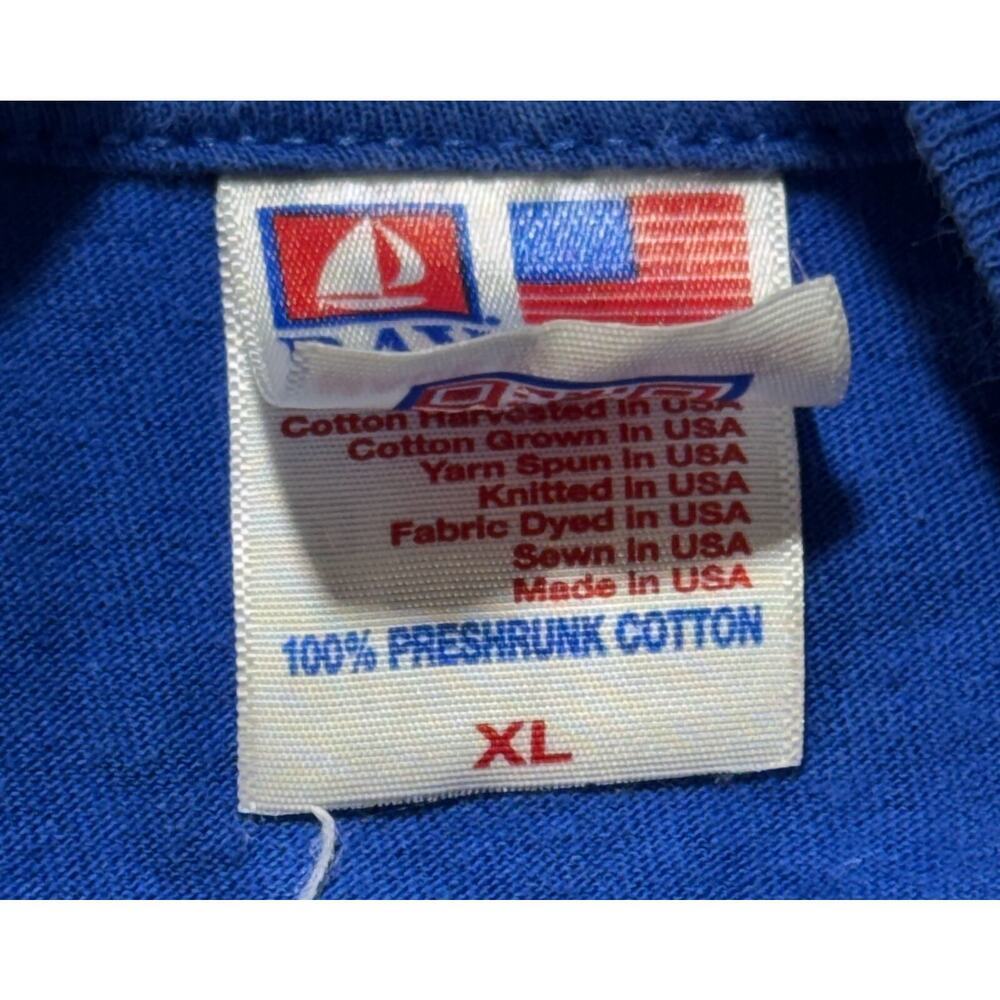 Vintage United States Air Force XL T-shirt Blue Made in the USA Bayside - Picture 4 of 6